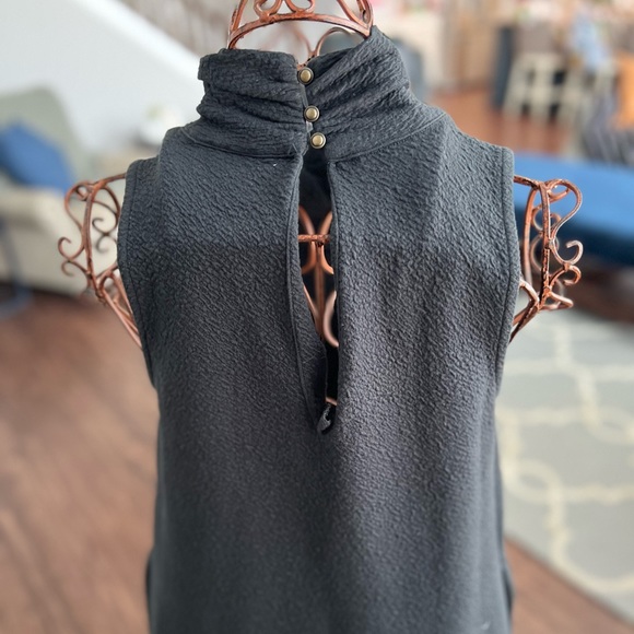 Anthropologie Maeve Black Sleeveless Dress with Ruffle Bottom Size Small - Picture 9 of 16